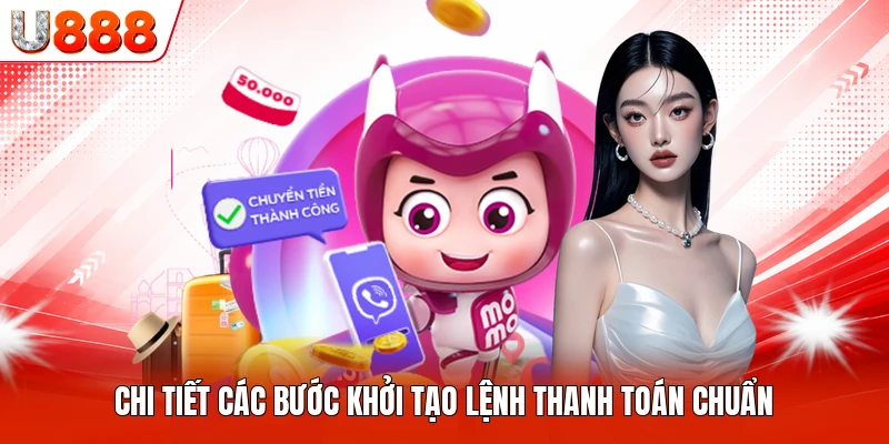 Chi tiết các bước khởi tạo lệnh thanh toán chuẩn